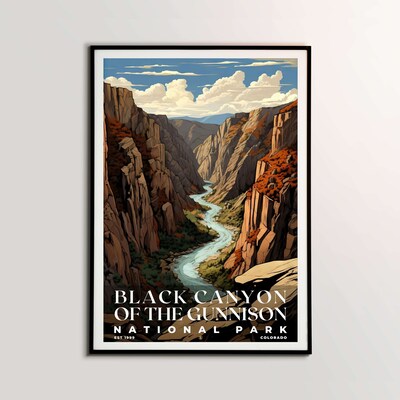 Black Canyon of the Gunnison National Park Poster, Travel Art, Office Poster, Home Decor | S7 - image2